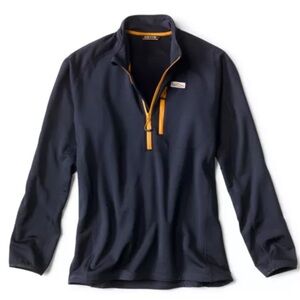 ORVIS - Horseshoe Hills Colorblock Quarter Zip - Navy - M